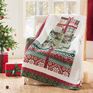 Quilted discount christmas throws